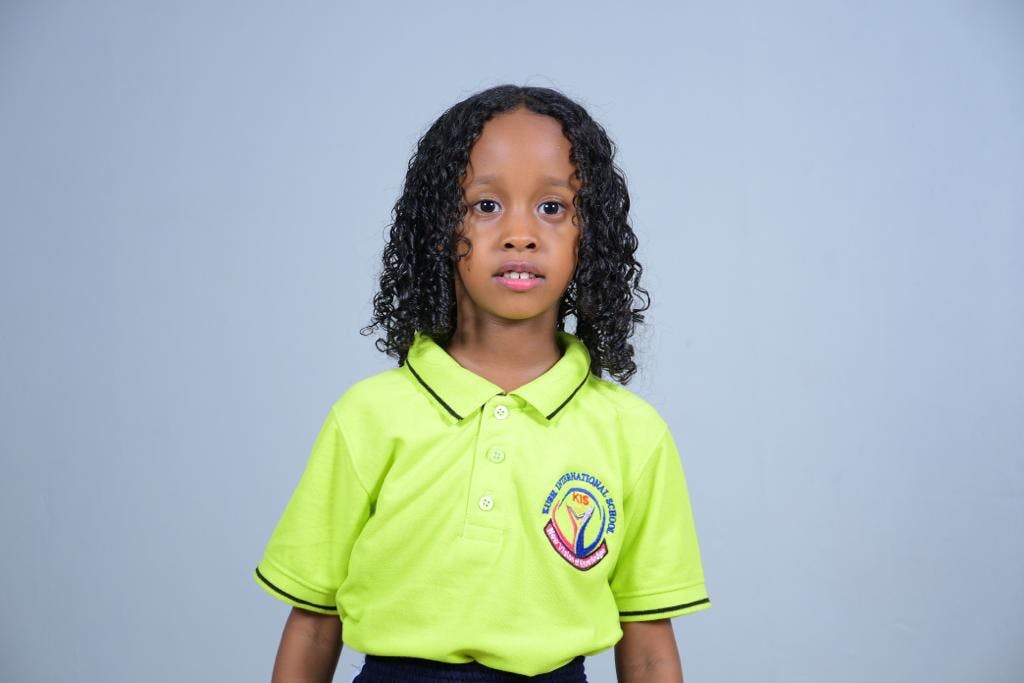 child wearing a uniform
